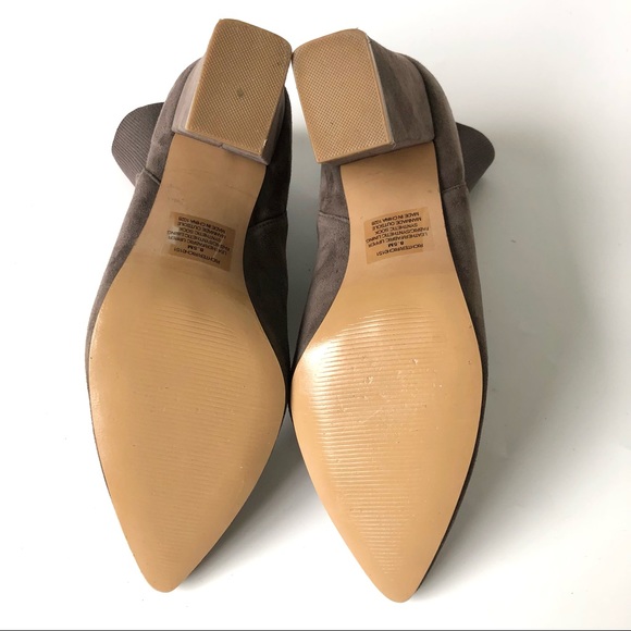 Steve Madden Richter Taupe Gray Suede Ankle Sock Booties Size 8.5 - Picture 10 of 11